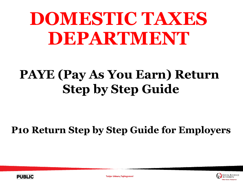 Preview of Form P10 — Monthly PAYE Return